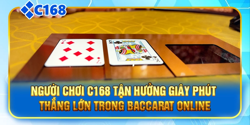 Người chơi tận hưởng giây phút thắng lớn trong trò chơi Baccarat